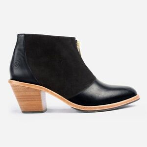 Poppy Barley Black and Brown Ankle Boots Size 7.5